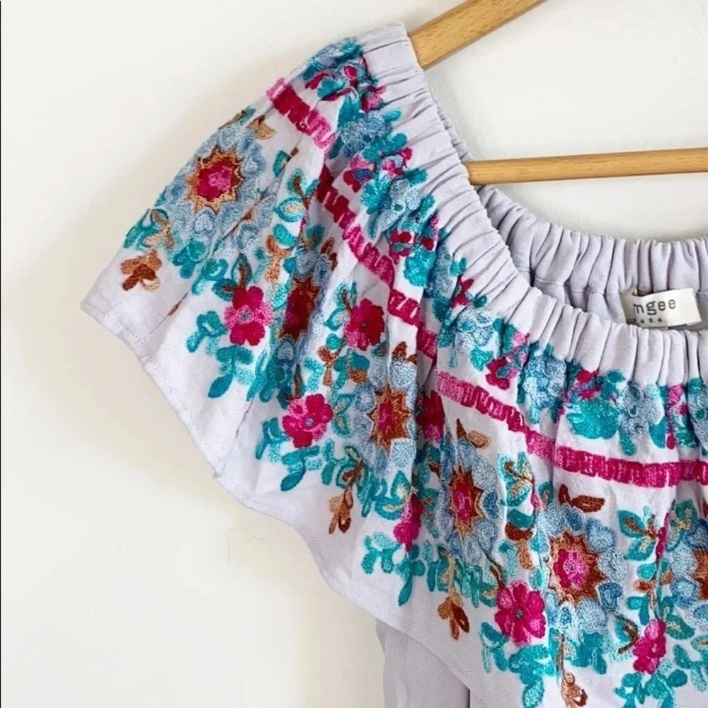 Umgee Off Shoulder Floral Embroidered Dress - Picture 3 of 8